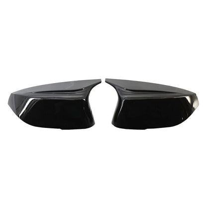 1 Pair Black Rear View Mirror Cover Trim For Infiniti Q50 Q60 QX30 Q70 2014+ 15