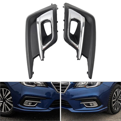 1 Pair Front Bumper Fog Light Bezel Cover For Subaru Legacy 2.5i 2018-2019