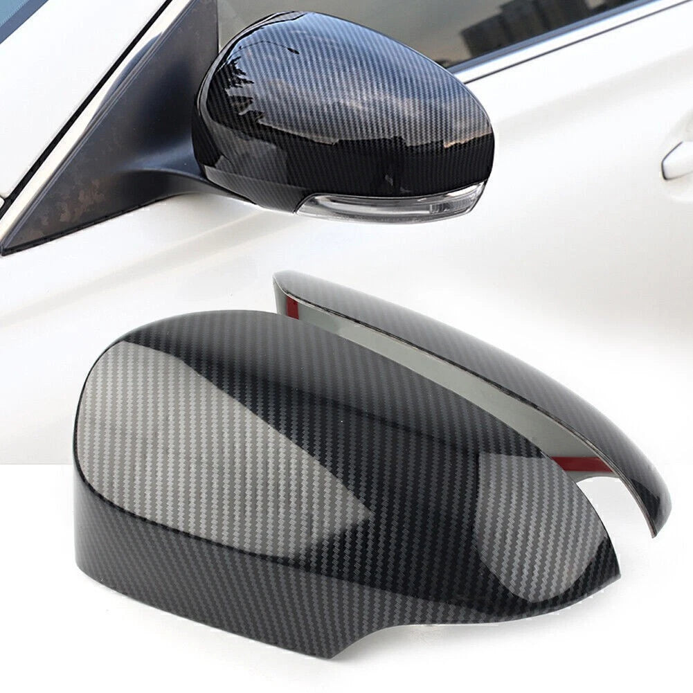 Fit Toyota Corolla 2014 - 2018 Carbon Fiber Side Door Mirror Wing Trim Cover 2PC