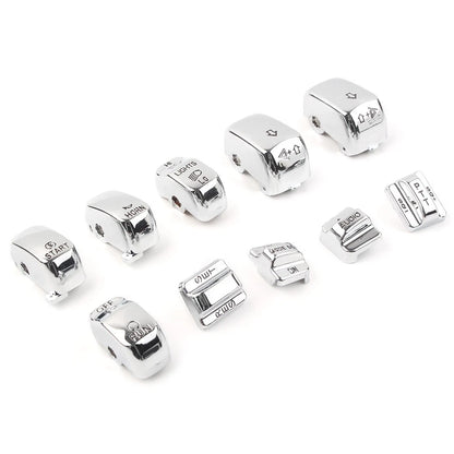 10pcs Hand Control Switch Cover Button Cap Set For Harley Touring 1996-13 Chrome