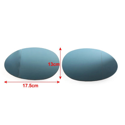 1x Rear View Heated Mirror Glasses Blue Left Fit Mini F54 F55 F56 F57 F60 Car