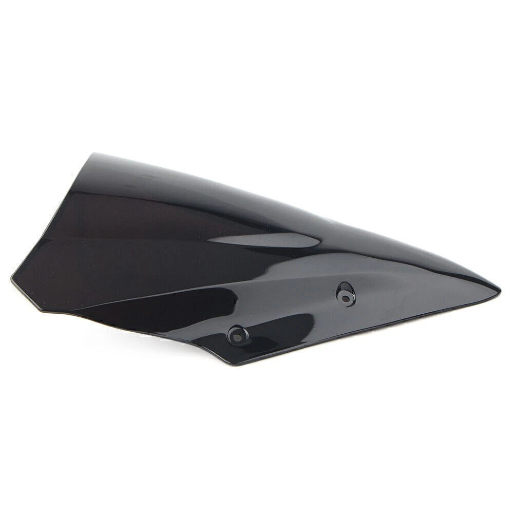 Dual Bubble Windscreen Windshield For Kawasaki Ninja 650 EX650 ER6F 17-19 Black