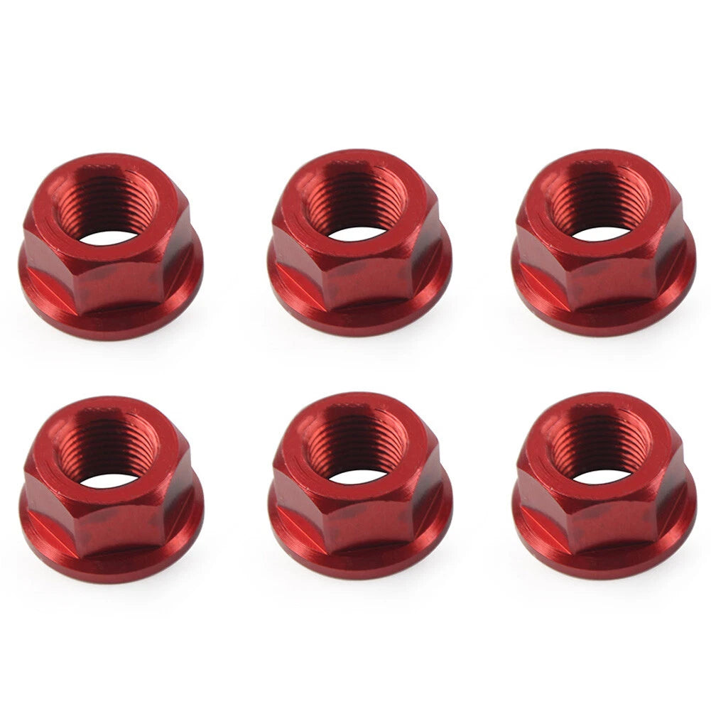 M10*1.0 Rear Sprocket Nuts For Ducati Streetfighter Panigale V4 S Speciale Red
