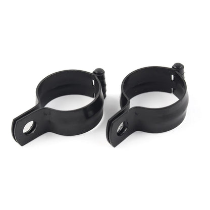 2Pcs Motorcycle Front Fork Clamp Turn Signal Light Mount Bracket Holder Black