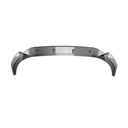 Front Bumper Splitter Spoiler Lip Carbon Fiber Black For Audi A4 S4 B9.5 2020-24