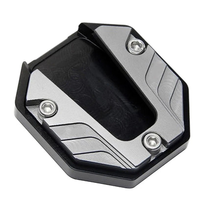 Kickstand Extender Foot Side Stand Extension Pad Support Plate Motorcycle Silver