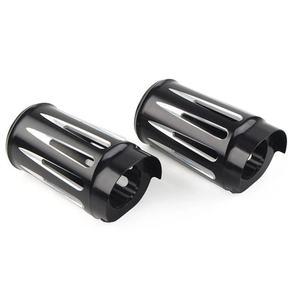 Fork Boot Slider Covers For Harley Electra Street Road Glide King CVO 14-22 Pair