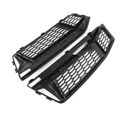 Front Bumper Fog Light Grille Cover Honeycomb For Audi A4 B9 S4 2016-2018
