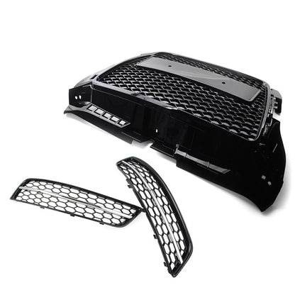 Front Radiator Grille With Fog Light Cover Set For Audi A3 8P 2009-2012 US
