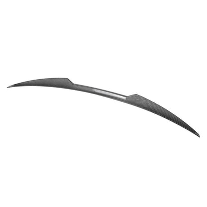 Carbon Fiber Look Rear Trunk Lip Spoiler Wing For Audi A4 B8.5 S4 Sedan 2013-16