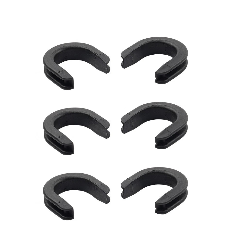 6x Luggage Rack Backrest Side Plate Mounting Bracket Grommet Bushing for Harley