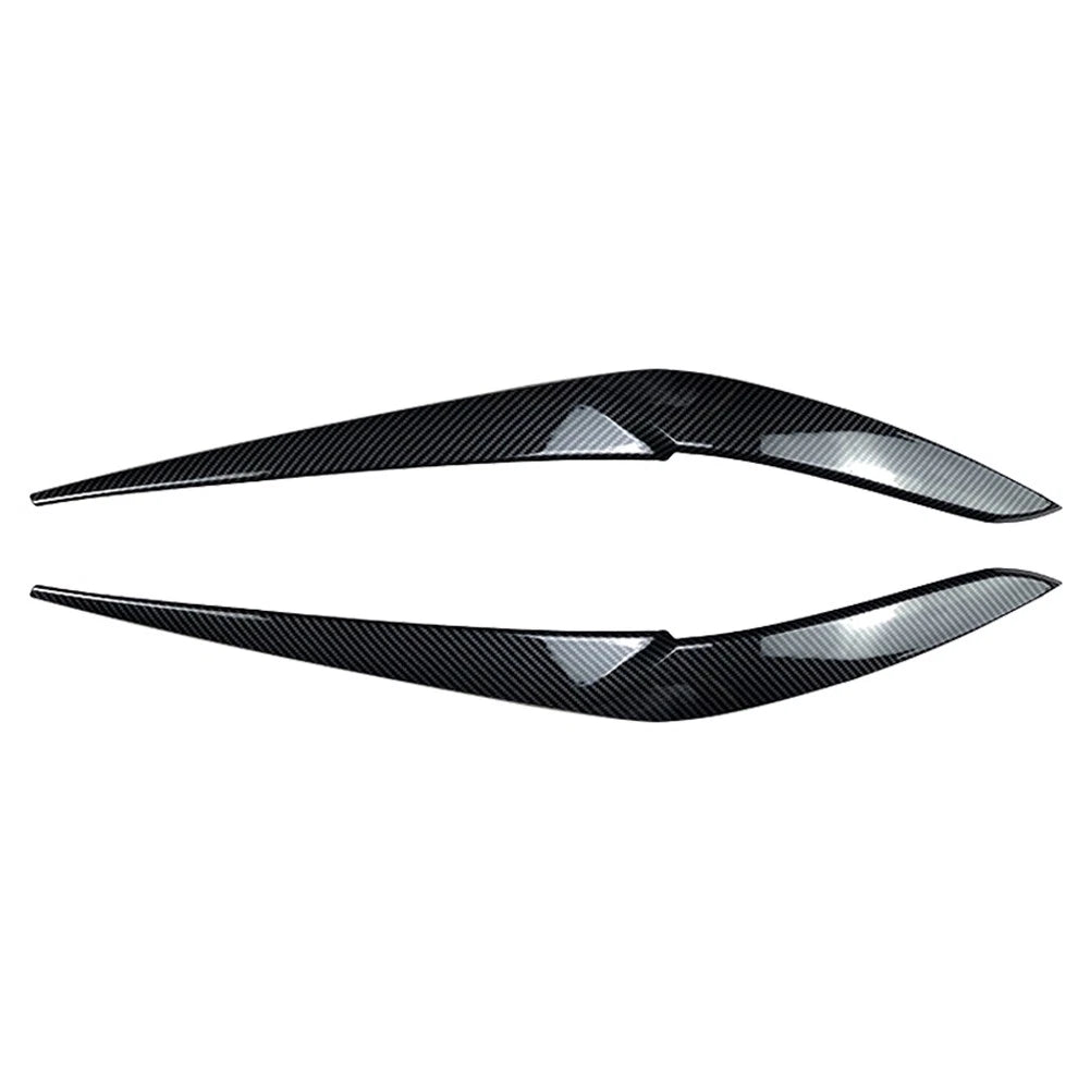 Front Fog Light Lamp Eyebrow Cover Trim For BMW X5 2018-22 X6 19-22 Carbon Fiber