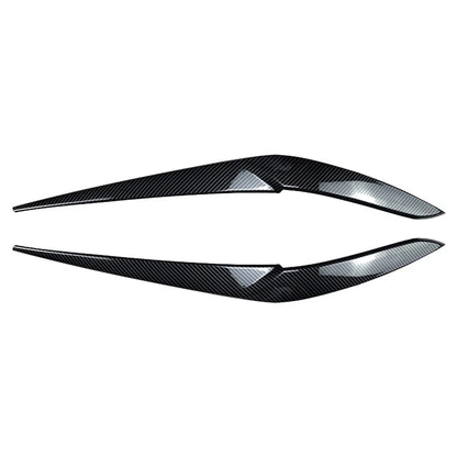 Front Fog Light Lamp Eyebrow Cover Trim For BMW X5 2018-22 X6 19-22 Carbon Fiber