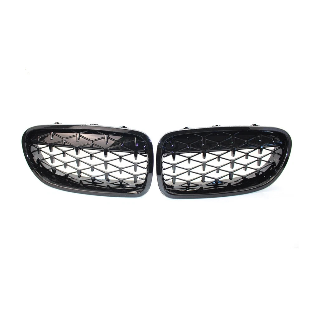 Front Kidney Grill Diamond Grille For BMW 5 Series F18 F10 2010-2017