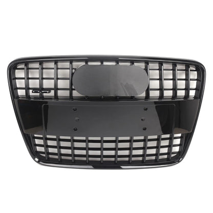 1 Piece Front Bumper Radiator Vent Grille For Audi Q7 2005-2015 Glossy Black