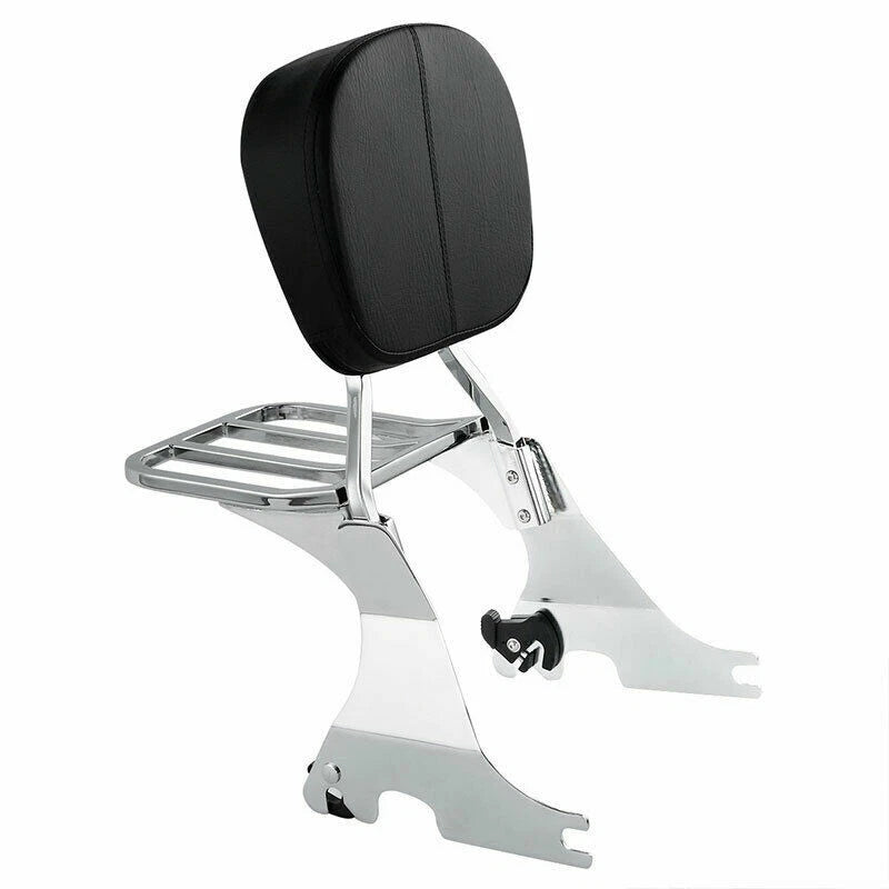 Sissy Bar Backrest Luggage Rack Fit For Harley Sportster 883 1200 48 72 04-22 US