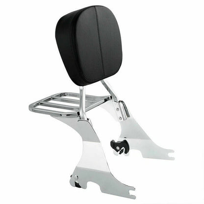 Sissy Bar Backrest Luggage Rack Fit For Harley Sportster 883 1200 48 72 04-22 US