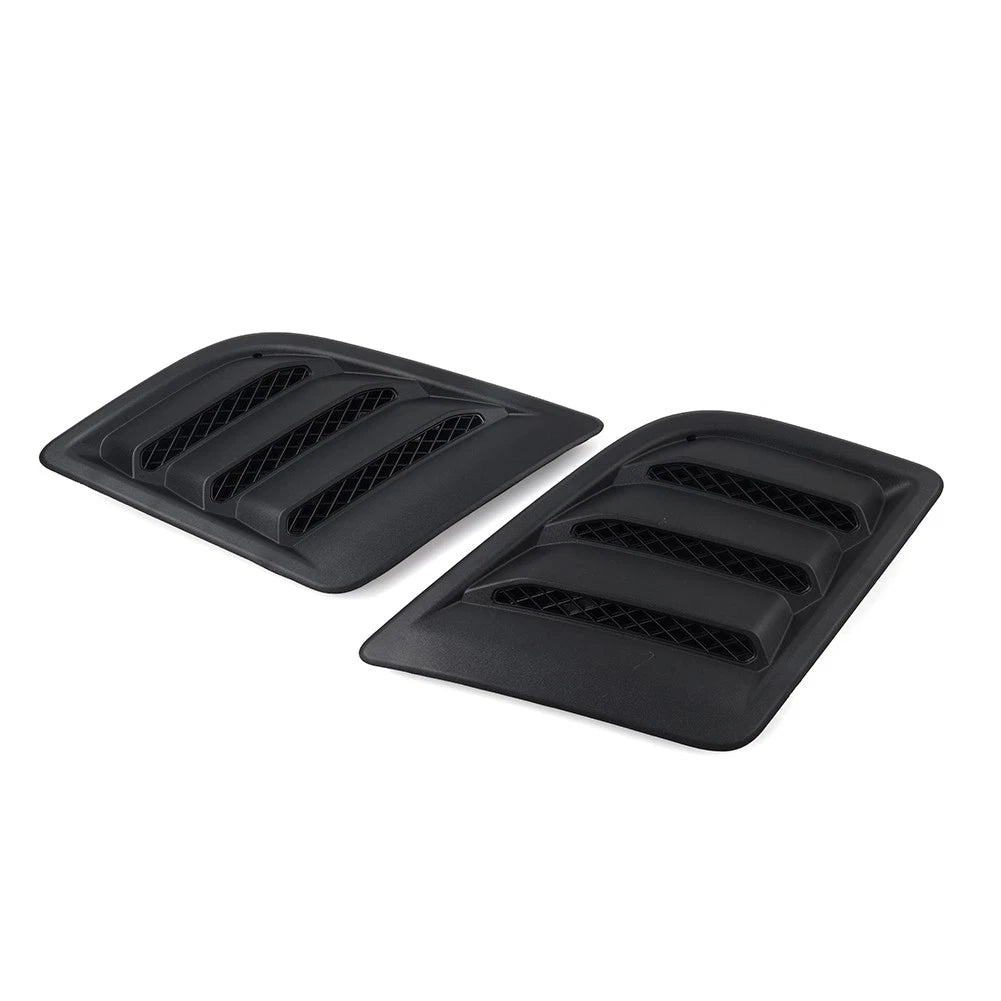 Side Hood Vent Bezel Grille Cover Black Pair Fit For Dodge Ram 1500 DT 2019-2024