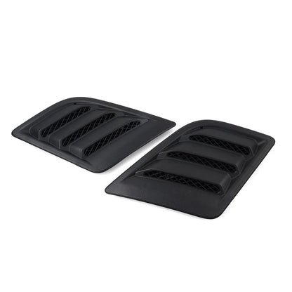 Side Hood Vent Bezel Grille Cover Black Pair Fit For Dodge Ram 1500 DT 2019-2024