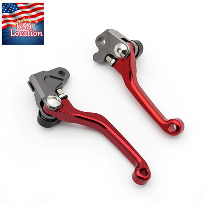 For Honda XR650R 2000-2006 CR500 1992-2001 Pivot Clutch Brake Levers Grips USA