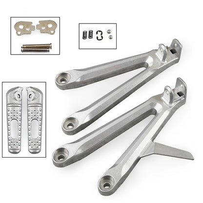 2pcs Motorcycle Silver Rear Foot Pedal  For HONDA CBR 600RR 2005 2006
