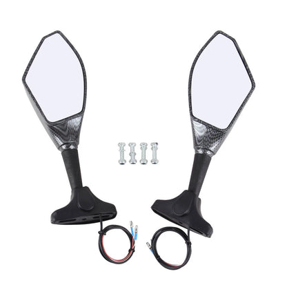 LED Turn Signal Rear View Mirrors For Kawasaki Ninja 650 EX650 650R 750R  900R