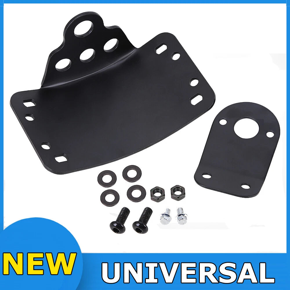 Motorcycle Black Side Mount License Plate Bracket Holder For Harley Chopper USA