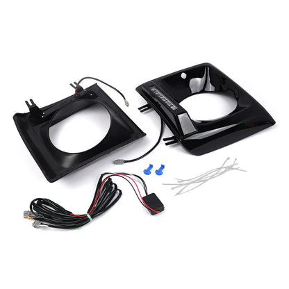 Glossy Black Daytime Running Lights Headlight Bezel For Benz G-Class W463 90-18