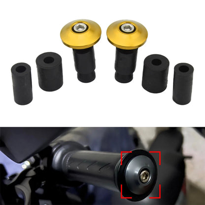 Motorcycle Dirt Bike 7/8'' 22MM Handle Bar End Handlebar Grips Cap Plugs Yellow