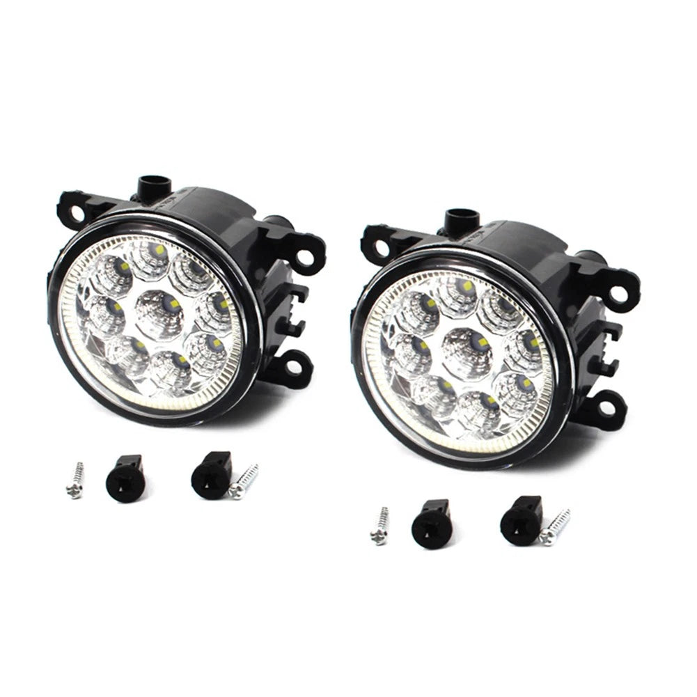 Pair Fog Light Daytime Running Driving Light For Ford C-MAX Fiesta Focus Transit
