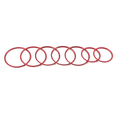 For Mercedes Benz C Class W205 AC Air Vent Outlet Inner Ring Cover Trim Red 7Pcs