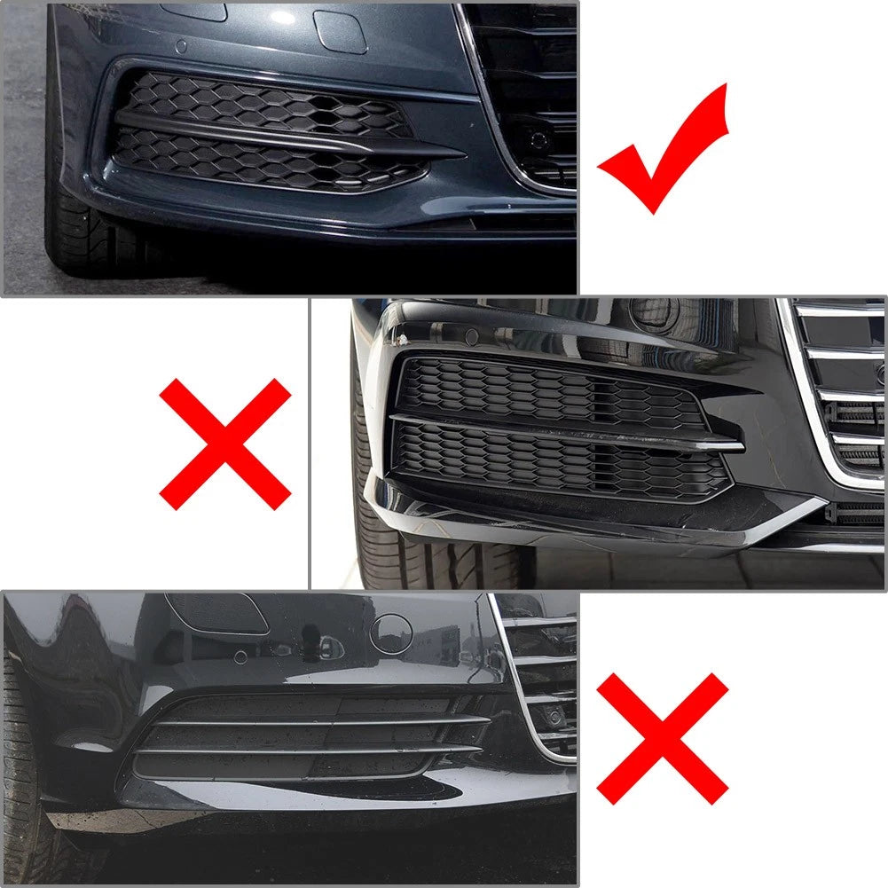 Front Radiator Grille With Fog Light Grille Cover Fit For Audi A6 S6 2012-14 US