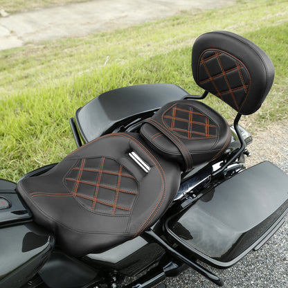 Driver Passenger Seat & Pad Fit For Harley Electra Road Glide King 2009-2023 22