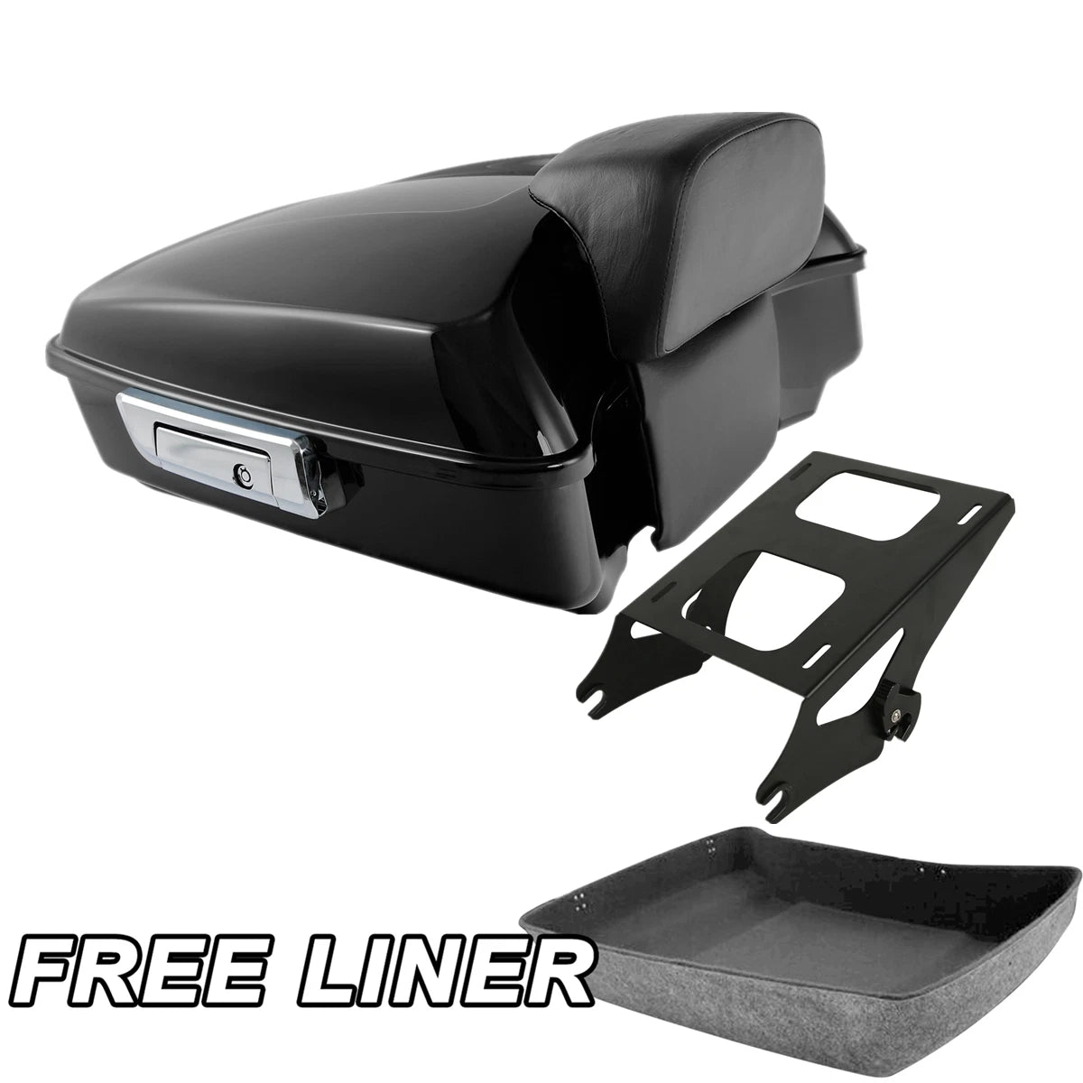 Chopped Trunk Pad Mount Rack Fit For Harley Electra Road Glide 2014-UP