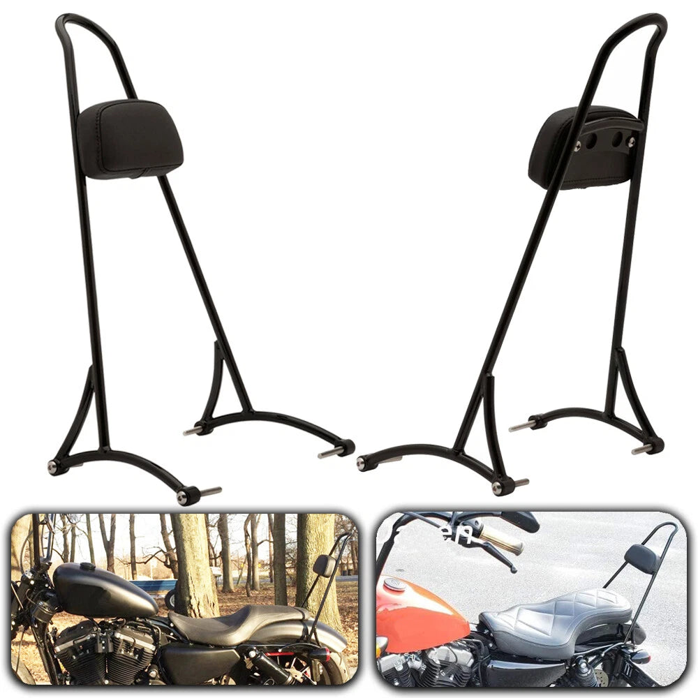 Tall Sissy Bar Passenger Backrest for Harley Sportster XL Iron 883 1200 48 72 XR
