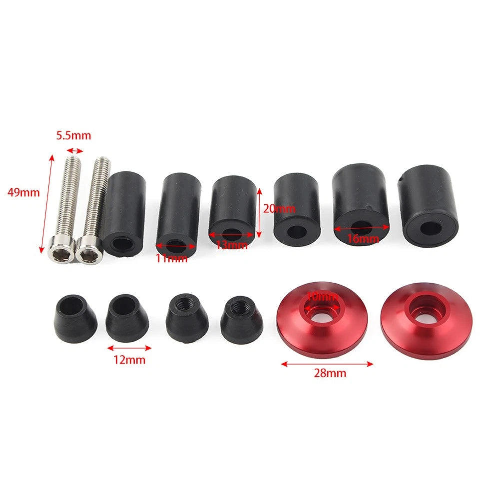 CNC 7/8'' Handle Bar End Weights Handlebar Grips Cap Plugs Dirt Bike Green USA