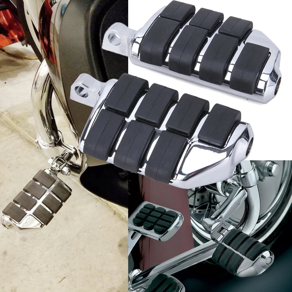 Motorcycle Foot Pegs Rest Pedals For Harley Road King Street Glide Softail Dyna
