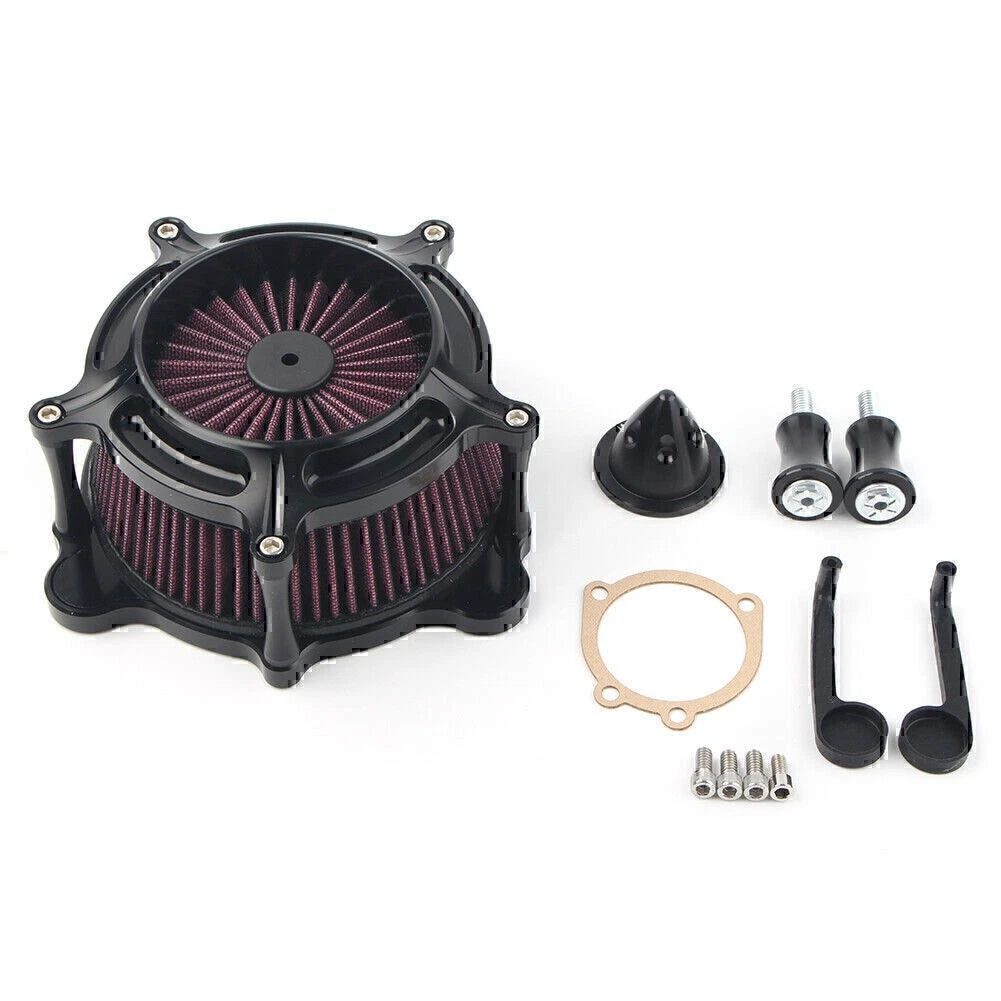 Turbine Air Cleaner Spike Intake Filter For Harley Softail 1993-15 Touring Dyna