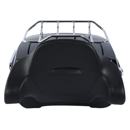 King Trunk Pad Mount Rack Fit For Harley Touring Electra Glide 1997-2008 Black