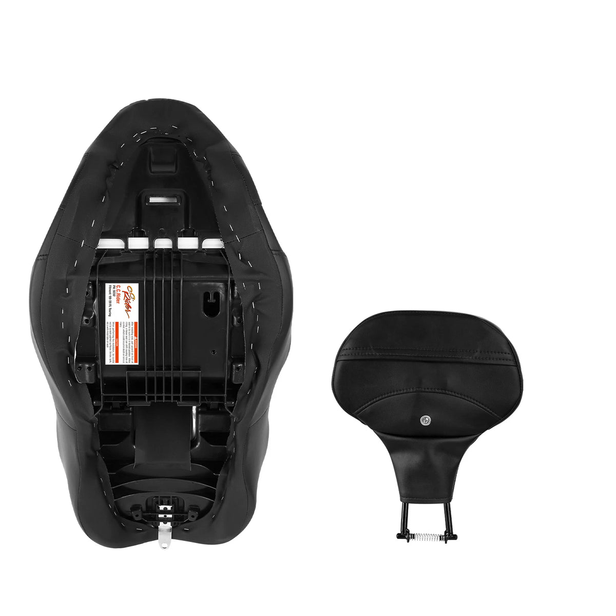 Driver Passenger Seat & Backrest Pad For Harley Touring Road Glide King 2009-23