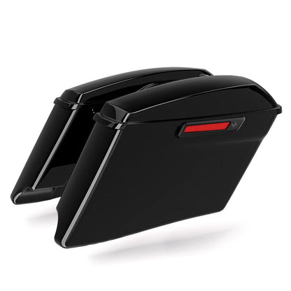 4" Stretched Hard Saddlebags &Conversion Brackets Fit For Harley Fatboy 1984-17