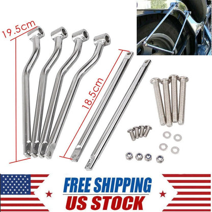 Universal Refit Rear Saddlebag Support Bar Bracket fit Harley Yamaha Honda USA