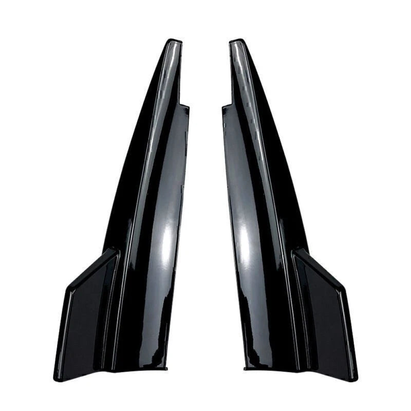 Black Rear Bumper Splitter Side Vent Kit For Mercedes Benz CLA-Class C117 13-19