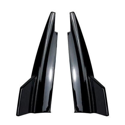 Black Rear Bumper Splitter Side Vent Kit For Mercedes Benz CLA-Class C117 13-19