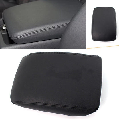 Center Console Lid Armrest Cover Leather For AUDI A4 A5 B8 2008-2016 Black Car