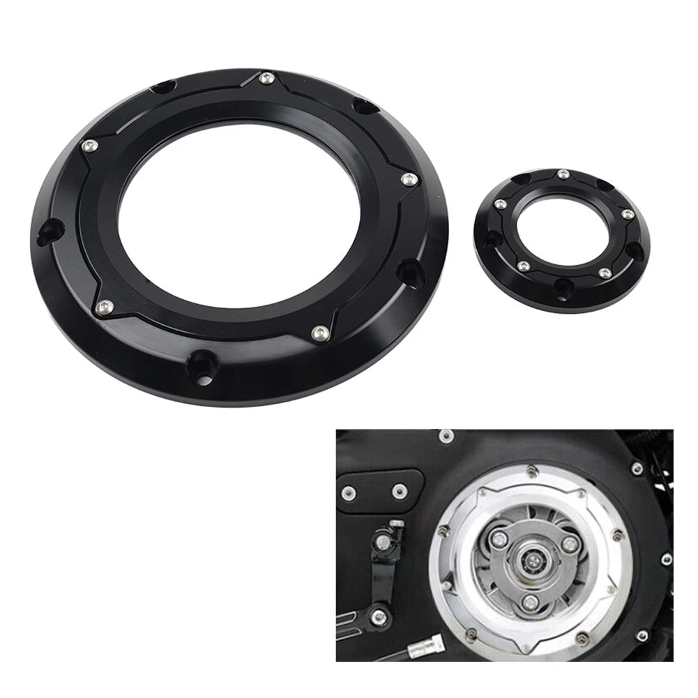 Clear Derby Timer Timing Cover Fit Harley Softail Dyna Touring Road Glide
