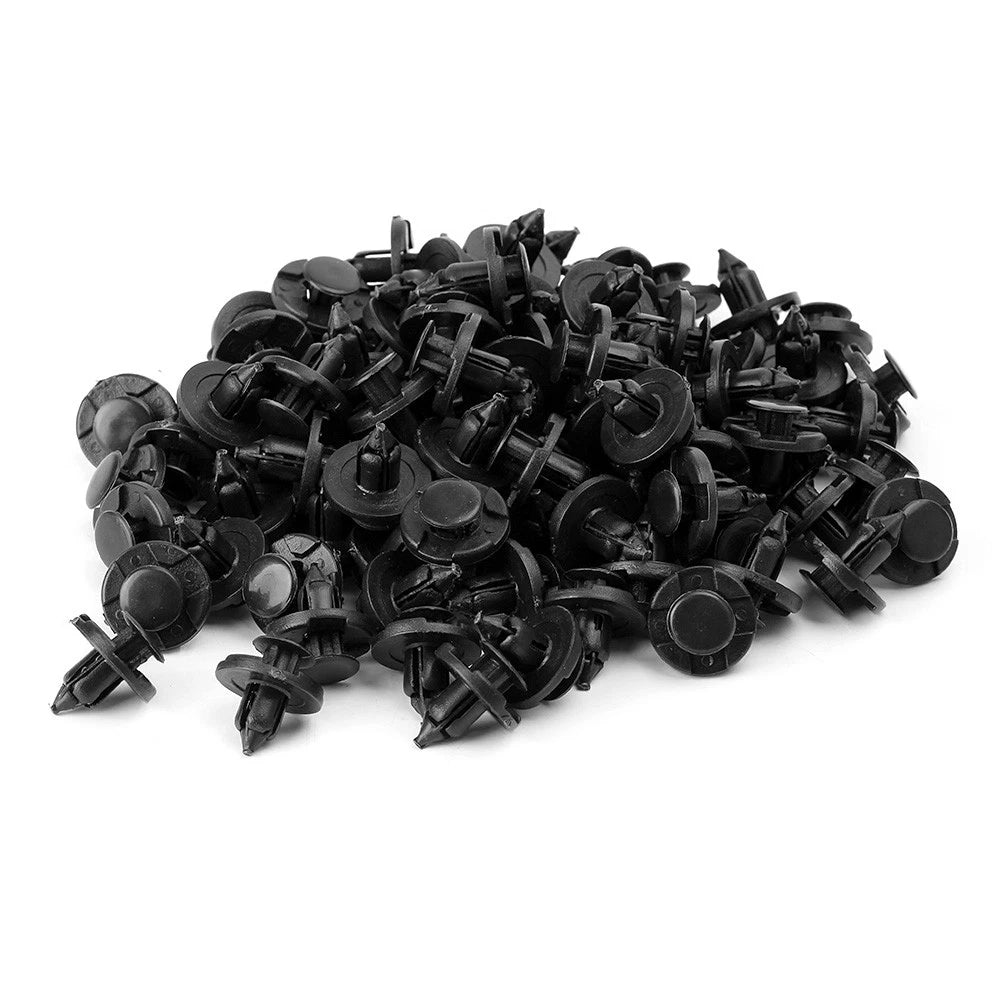 100pcs Trunk Screw Rivets Set Car Bumper Fender For Auto Plastic Fastener Clips