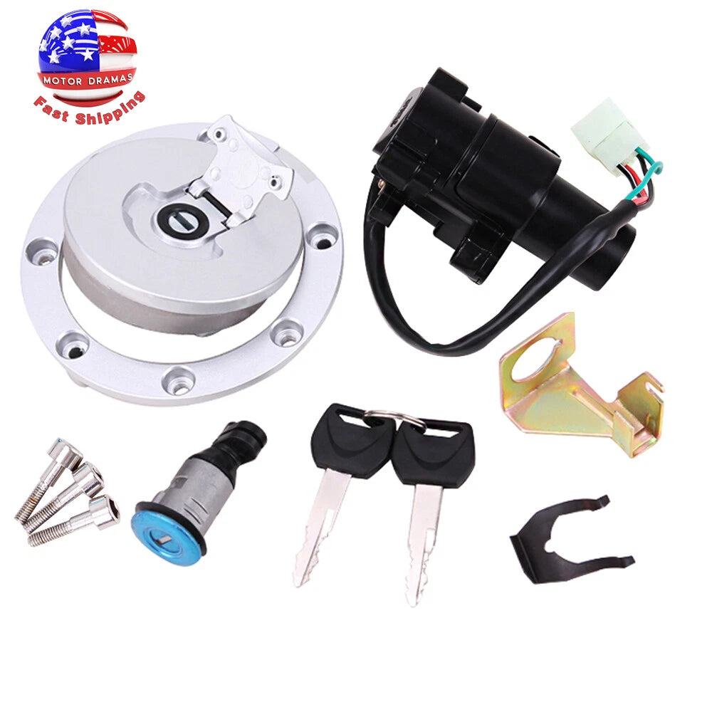 Ignition Switch Fuel Gas Cap Seat Lock Key Set For Honda CBR600F4/F4i 2001-2006
