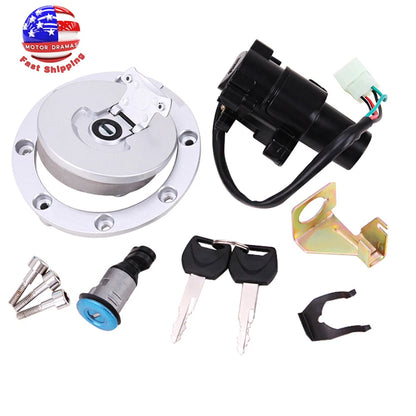 Ignition Switch Fuel Gas Cap Seat Lock Key Set For Honda CBR600F4/F4i 2001-2006