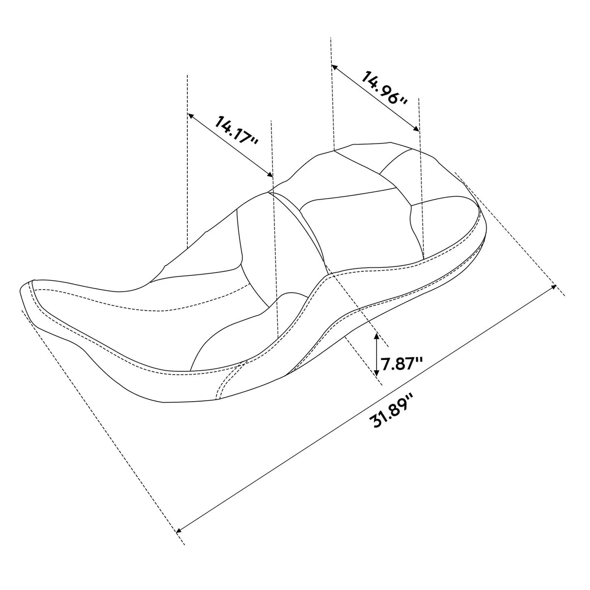 Driver Rider Passenger Seat Pillion For Harley Electra Streetv Road Glide 97-07